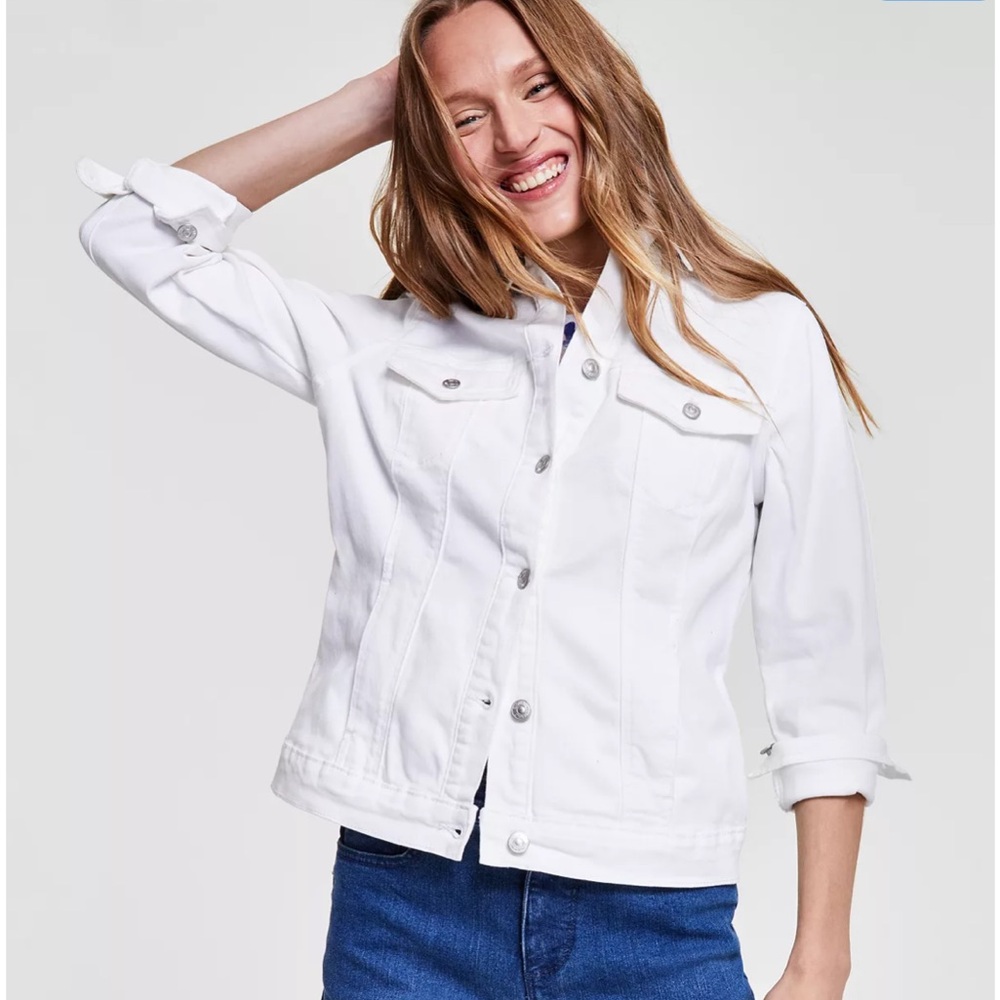 Classic White Jean Jacket